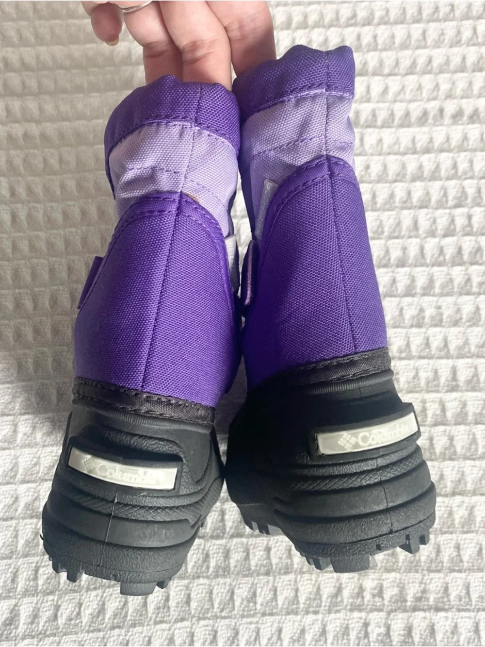 Columbia Purple and Lavender Kids Winter Boots size 4